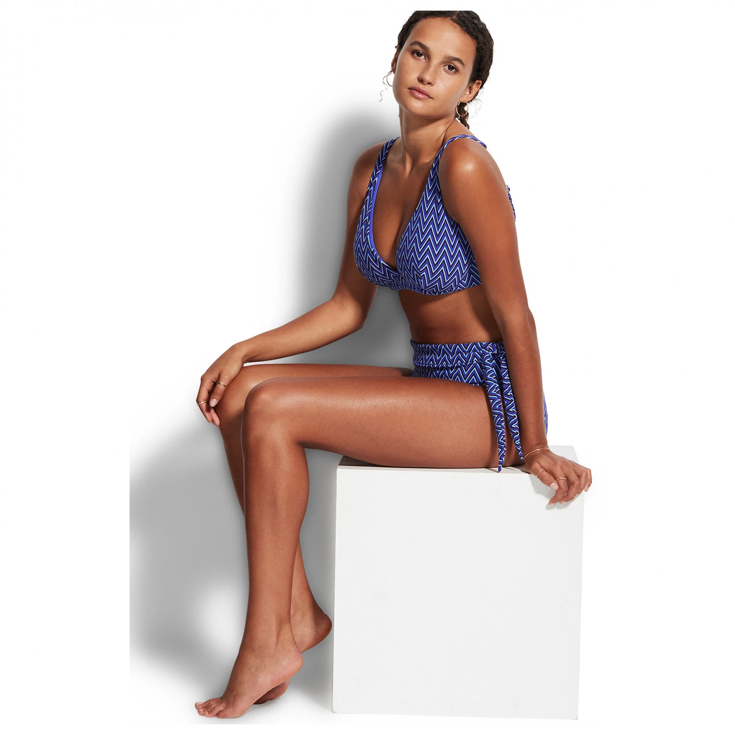 Seafolly Women's Cleo DD Fixed Tri Bra - Bikini-Top – Bild 4