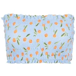 Seafolly Women's Summercrush Shirred Long Line Bandeau - Bikini-Top